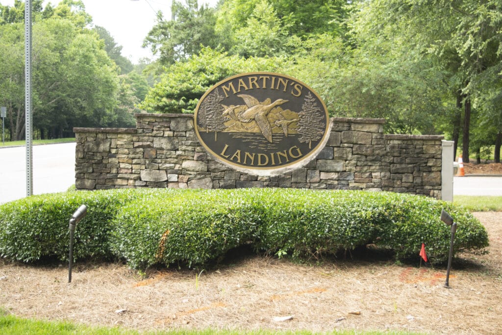 Martin's Landing Homes for Sale in Roswell, GA - Neighborhood Sign