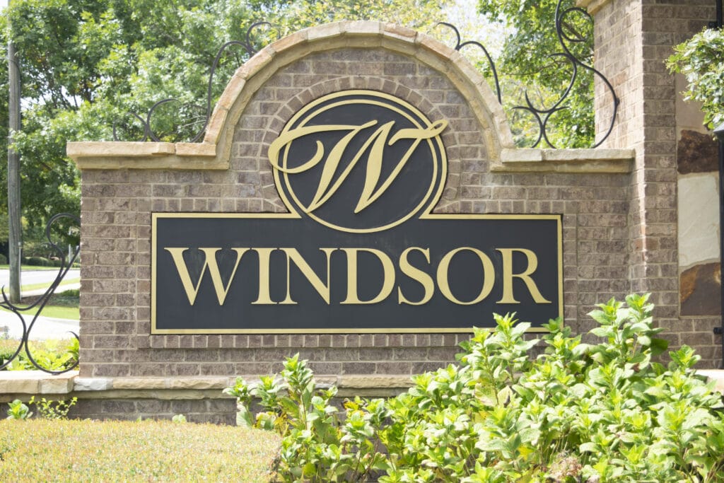 Windsor Subdivision Sign - Homes for Sale