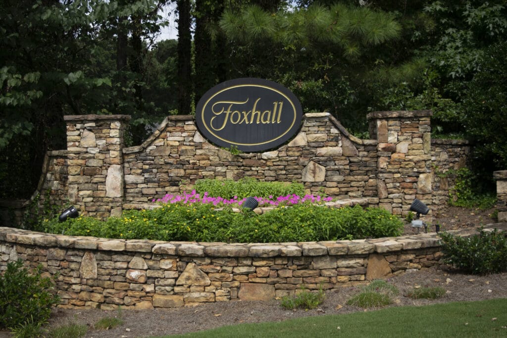 Foxhall Subdivision Sign - Homes for Sale