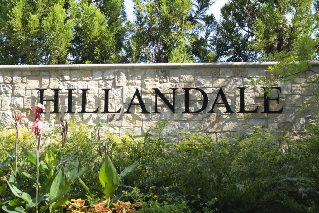 Hillandale Subdivision Sign - Homes for Sale
