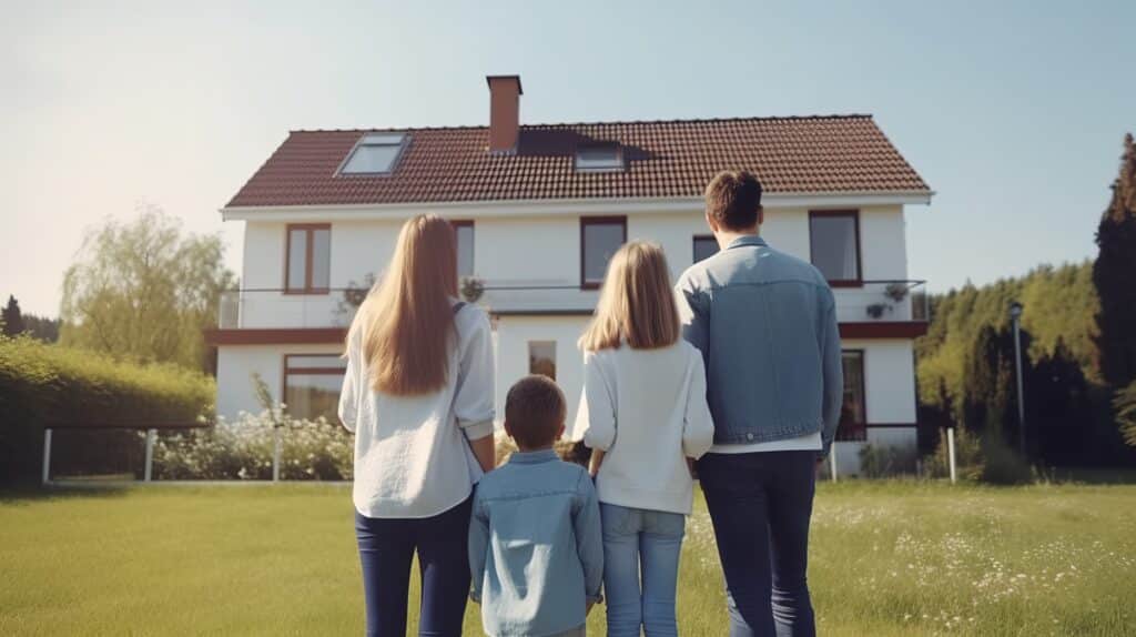 Family Looking At New Home - Real Estate Sales Fees